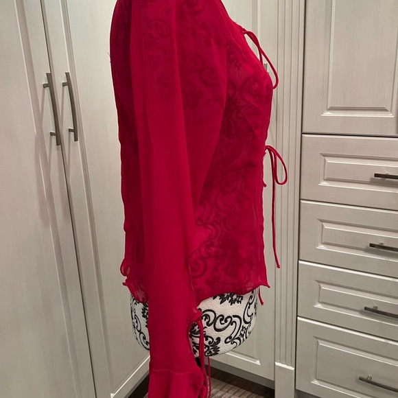 Rumours Sheer Blouse, Size M - Picture 4 of 6